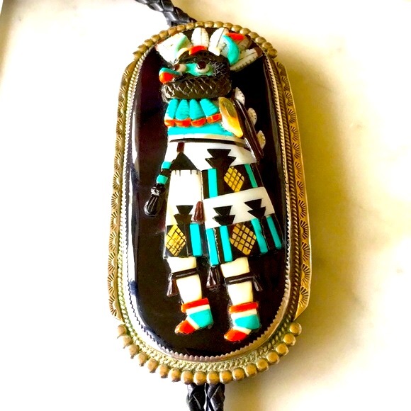 Vintage Beverly & Augustine Pinto Mudhead Bolo - Picture 5 of 16